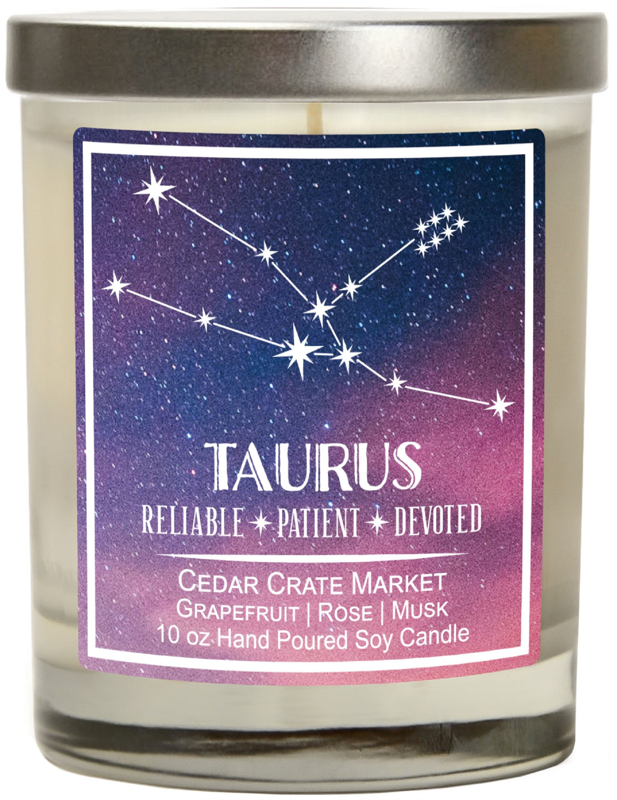 Taurus Candle Astrology Candles Taurus Gifts Horoscope Etsy