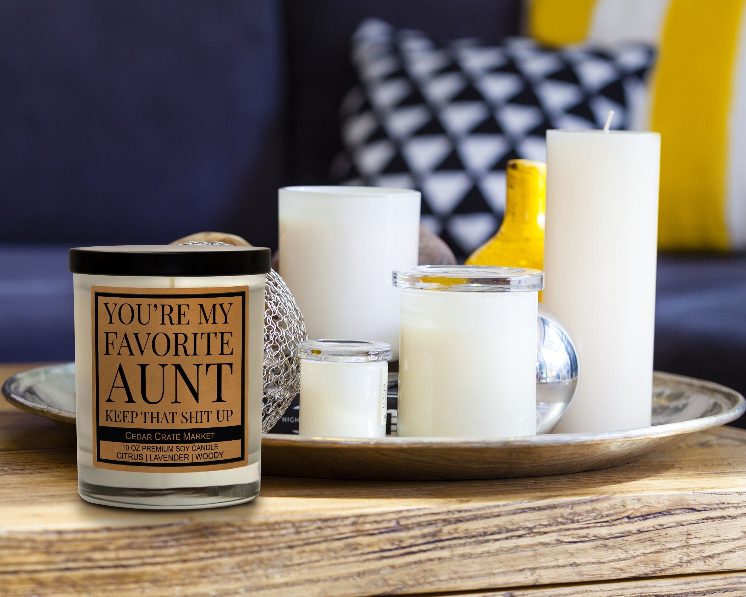 Aunt Candle Gift Youre My Favorite Aunt for Aunts Etsy
