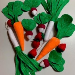 Obst und Gemüse aus Filz