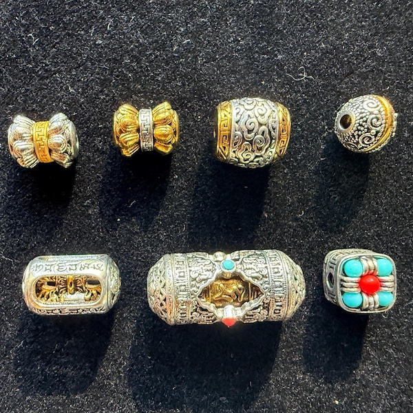 Tibetan Spacer Bead | Metal | Assorted Designs