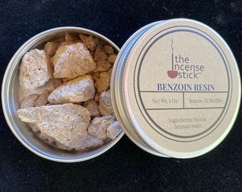 Benzoin Resin | 1 ounce | Natural Tree Resin | 100% Natural Styrax benzoin resin | Sumatran Benzoin