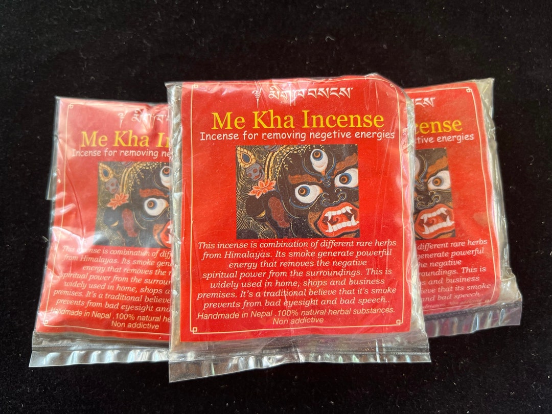 Me Kha Incense Powder Tibetan Incense 35 Grams Incense for Removing