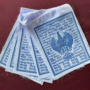 Chenrezig | Tibetan Prayer Flags | 6in x 7.5in | 1 set of 10 flags | 1000 Armed Avalokiteshvara | Bodhisattva