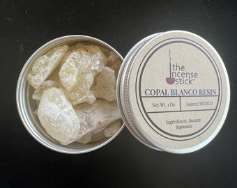 Copal Blanco Resin | 1 ounce | Natural Tree Resin | 100% Natural Copal resin | Mexico | White Copal
