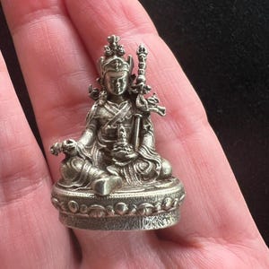 Small Guru Rinpoche Statue | Handmade | about 1.25 inches by .75 inches | Padmasambhava