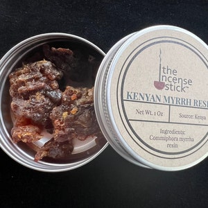 Kenyan Myrrh Resin | Commiphora myrrha| 1 ounce | Natural Tree Resin | Kenya| Premium Quality Myrrh Resin | Wildcrafted Myrrh Gum|