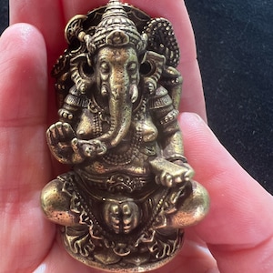 Deluxe Small Ganesh Statue | Handmade |2 inches | Ganesha | Trimuhkti Ganapati