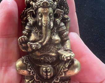 Deluxe Small Ganesh Statue | Handmade |2 inches | Ganesha | Trimuhkti Ganapati