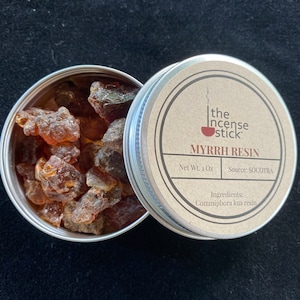 Kua Myrrh Resin | 1 ounce | Natural Tree Resin | Socotra | Premium Quality | Wildcrafted Myrrh Gum | Commiphora Kua | Incense