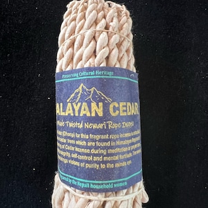 Cedar Nepali Rope Incense | 50 ropes | 4 inches | Herbal Dhoop