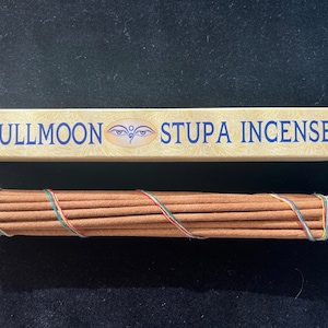 Full Moon Stupa Incense | Tibetan Incense | Lapchi Nesang Product | Made in Nepal | Approx 30 sticks | 8 inches long