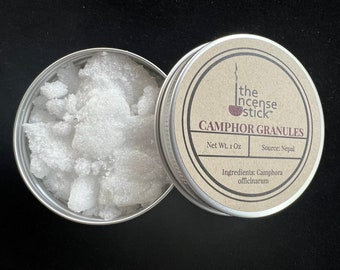 Camphor Granules | Camphora officinarum | 1 ounce | Nepal | Premium Quality Camphor | Kapoor