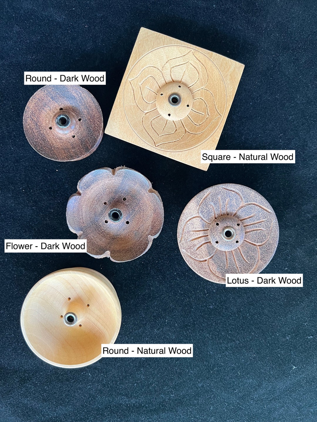 Handmade Rope Incense Holder Assorted Styles 1 Wooden Holder With Metal