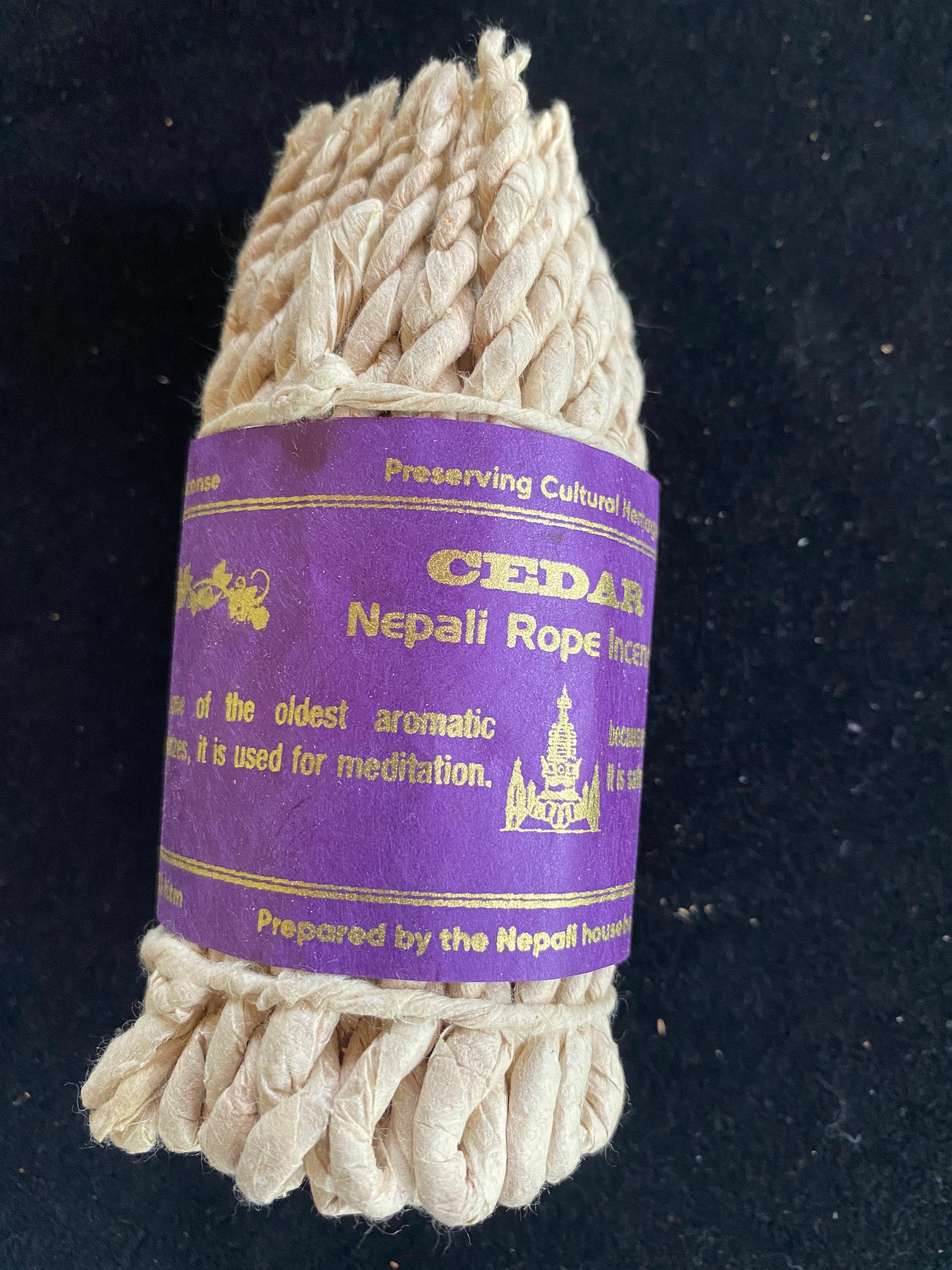 Cedar Nepali Rope Incense 50 ropes 4 inches Herbal Dhoop Etsy
