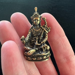 Small Guru Rinpoche Statue | Handmade | 1.75 inches by 1 inches | Padmasambhava