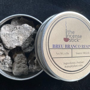 Breu Branco Resin  | 1 ounce | Natural Tree Resin | 100% Natural Protium heptaphyllum resin | Brazilian White Breu | Breu Claro