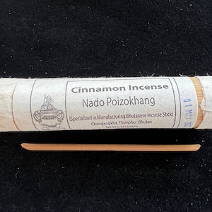 Nado Cinnamon Incense | Bhutanese Incense | 25 sticks | Pure Herbal Incense | Nado Poizokhang