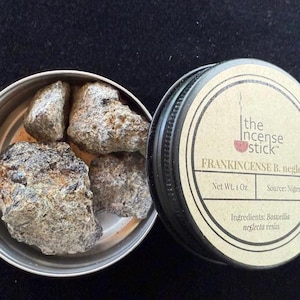Frankincense Boswellia neglecta Resin | 1 ounce | Natural Tree Resin | 100% Natural Frankincense | Nigeria