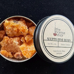 Aleppo Pine Resin (DRY) | 1 ounce | Natural Tree Resin | Greece | Pinus halepensis