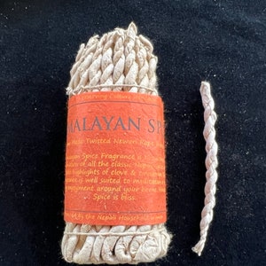 Himalayan Spice Nepali Rope Incense | Tibetan Incense | 50 ropes | 4.0 inches | Herbal Dhoop
