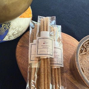 Palo Santo Incense Sticks | 5 Sticks | 7.5&quot; long | Natural |  Peru | Bursera graveolens | Convenient