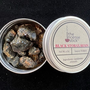 Black Storax Resin | 1 ounce | Natural Tree Resin | Turkey | Liquidambar orientalis