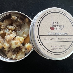 Gum Ammoniac Resin | 1 ounce | Ferula ammoniacum | 100% Natural Tree Resin | Afghanistan