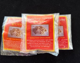 Sal Dhoop Incense Powder| Tibetan Incense | 35 grams | Shorea robusta resin | Poekar