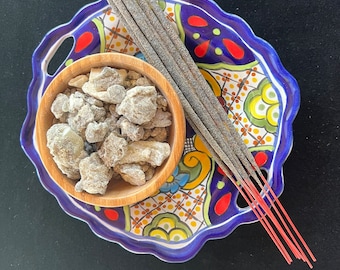 Mayan Copal Resin Handmade Incense Sticks | 8 sticks | 8"L | Mexican Copal