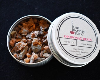 Opoponax Resin  | 1 ounce | Natural Tree Resin | 100% Natural Commpihora guidottii resin | Sweet Myrrh