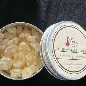 Chios Mastic Gum  | 1 ounce | Natural Tree Resin | Greece