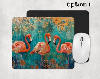 Jungle Animals Flamingo Toucan Parrot Flexible Rectangle Mouse - View #8
