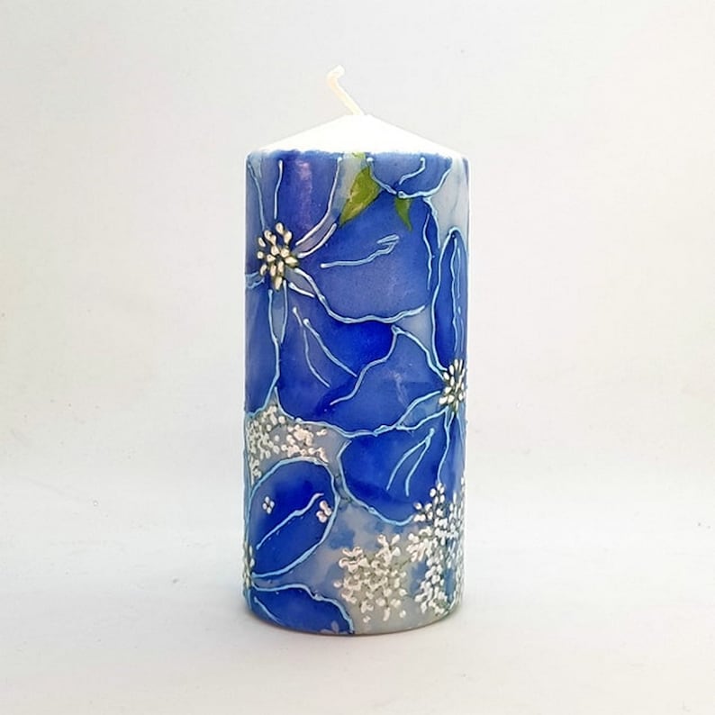 Large pillar candle Artistic candle Decorative candle Etsy