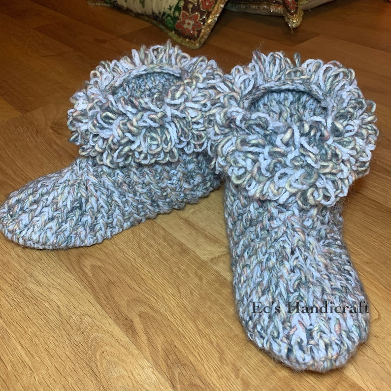 FREE EXSPRESS SHIPPING Women/'s slippers knitted with woolen thread