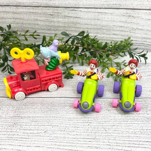 VINTAGE 1990&#39;s McDonald&#39;s Happy Meal Toy Set of Three