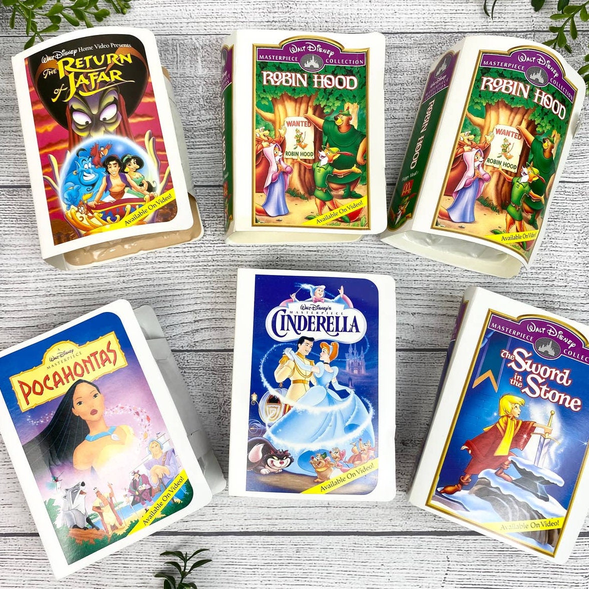 VINTAGE 1980's DISNEY Masterpiece Collection Happy Meal Toys Set of 6