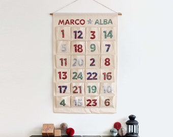 Limited Liberty London Fabric Personalised Christmas Advent Calendar