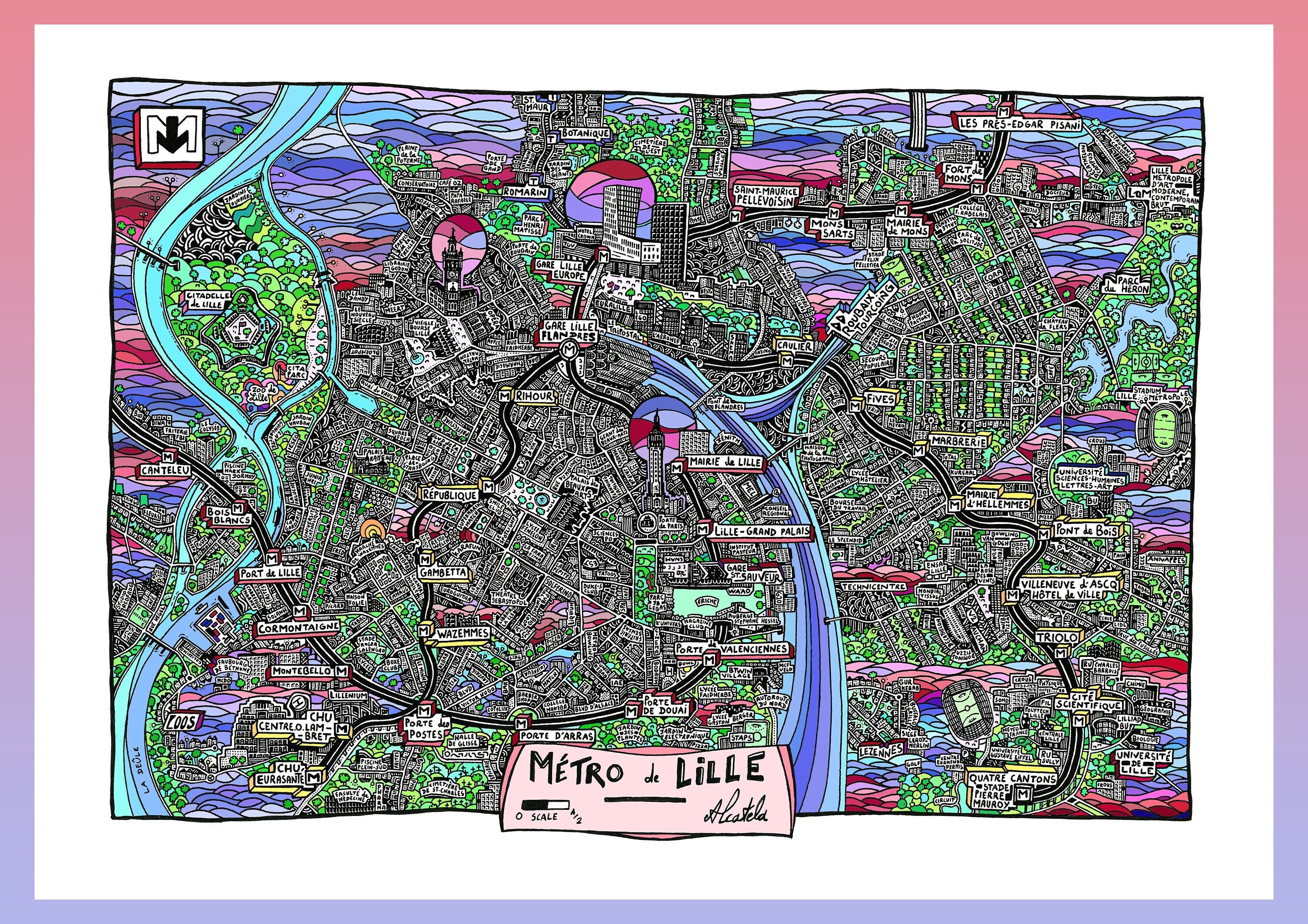Métro de Lille - Affiche