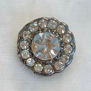 10 Fabulous Vintage Rhinestone Shank Buttons