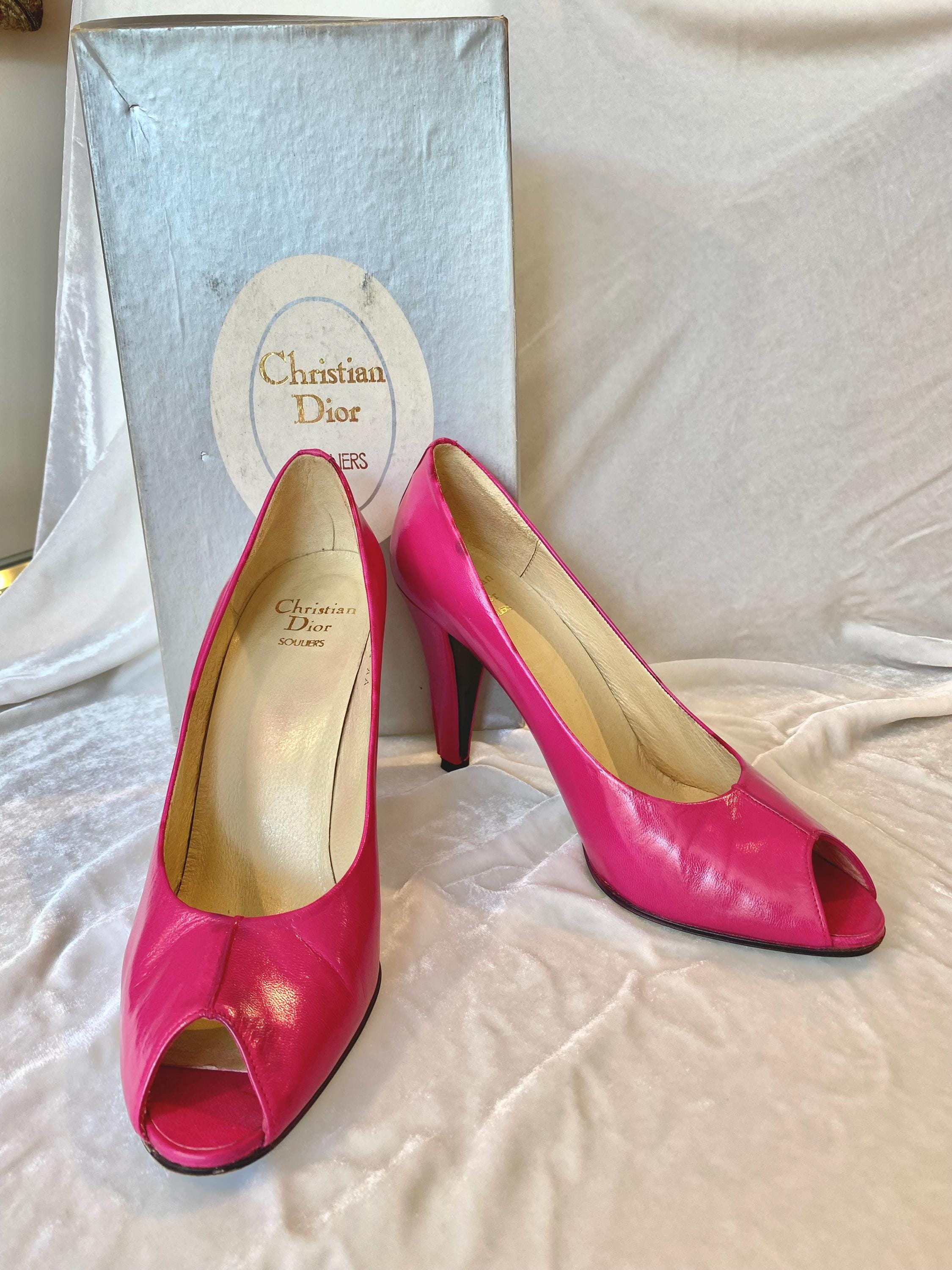 Vintage Dior Heels Pink - Etsy