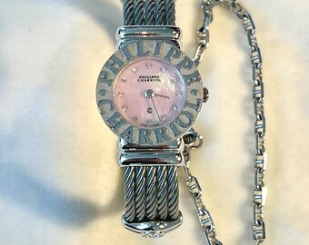 Exquisite Philippe Charriol Sterling Silver and Diamond