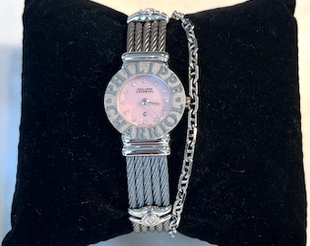 Exquisite Philippe Charriol Sterling Silver and Diamond Women's