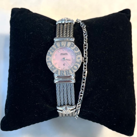 PHILIPPE CHARRIOL ブレスレットウォッチ Exquisite Philippe Charriol Sterling Silver and Diamond