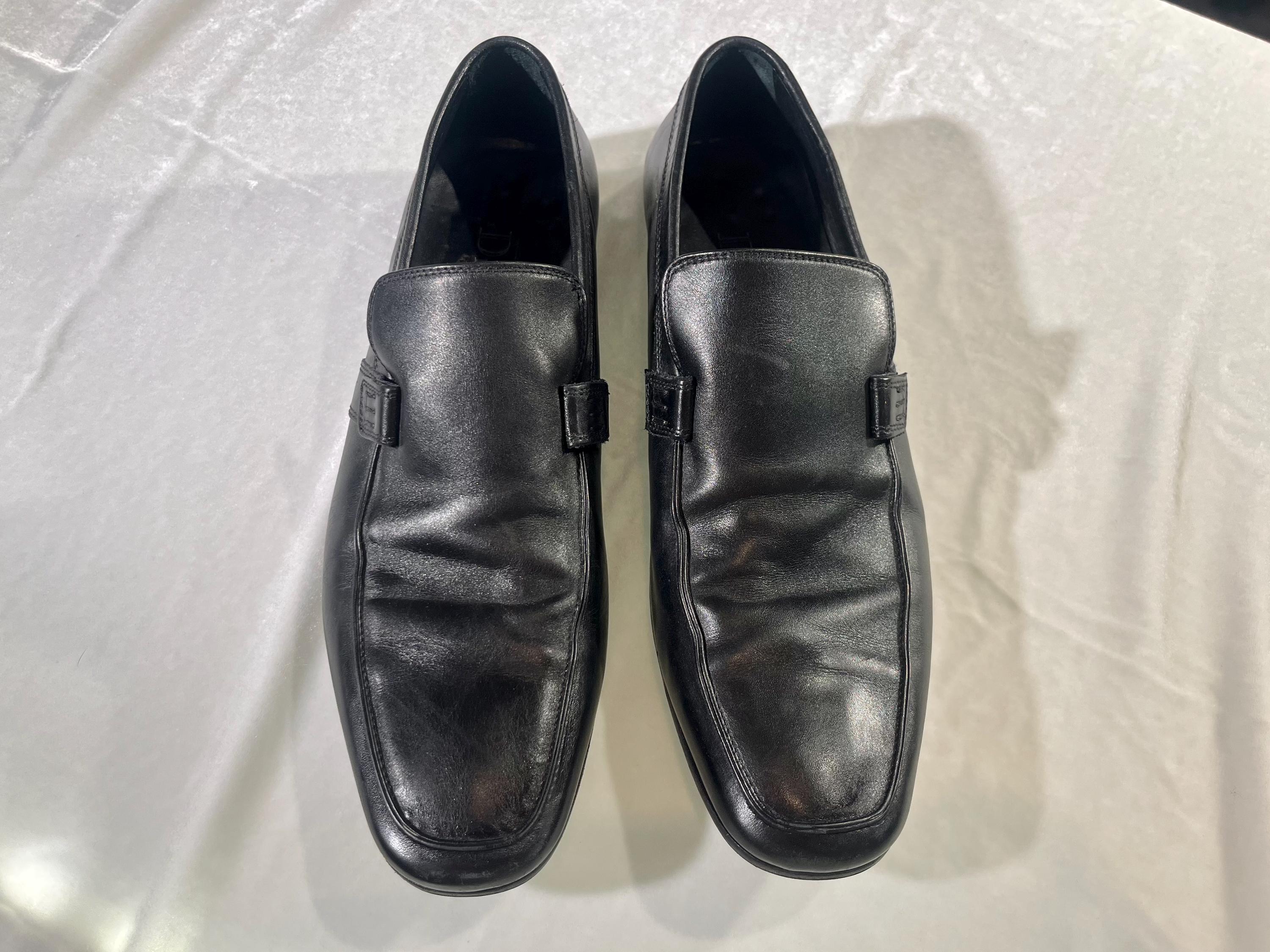 ［希少］Dior Homme coin Loafer size 41 Hedi Men's Dior (hedi Slimane Era) Black Leather Loafers, Size 43 (US
