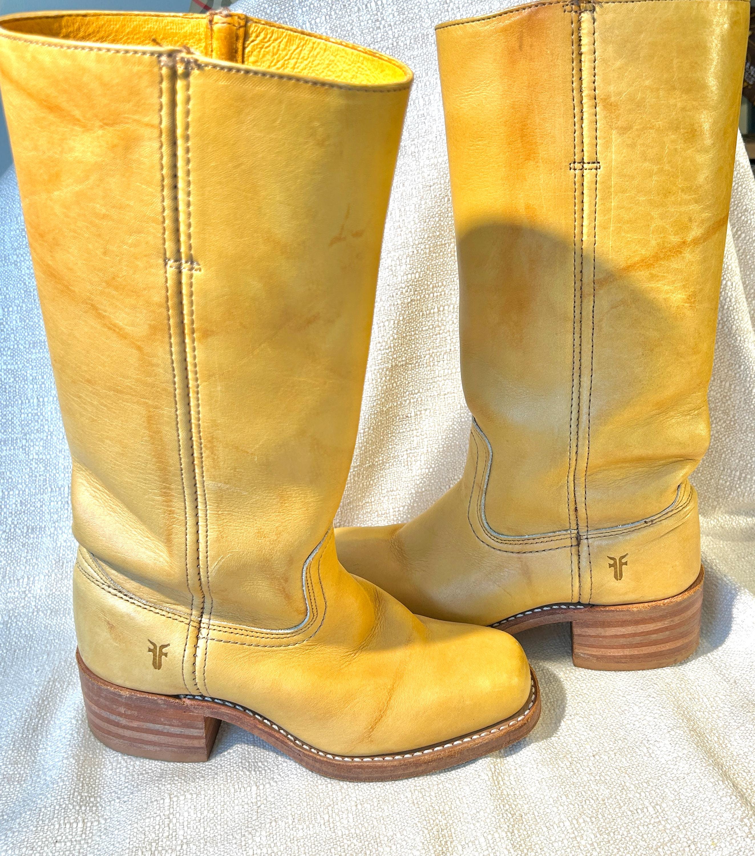 Seltene “Banana “ Frye College-Campus-Stiefel für Frauen, Größe 37