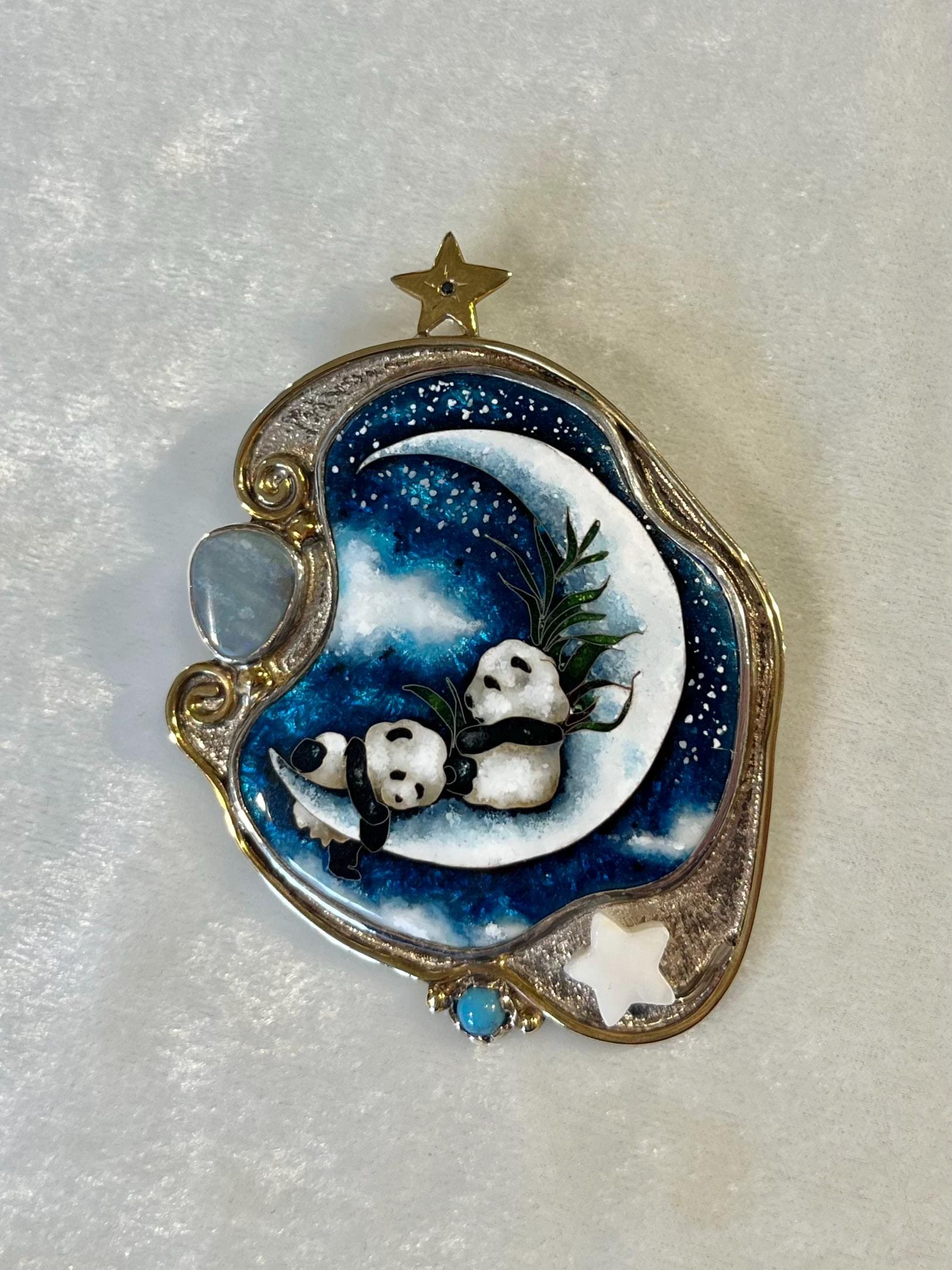925 Sterling Silver, 18K Gold Plated, Colorful Enamel