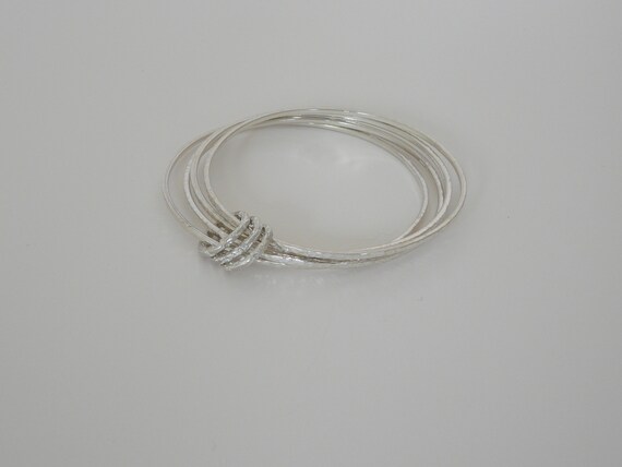 large silver bangles