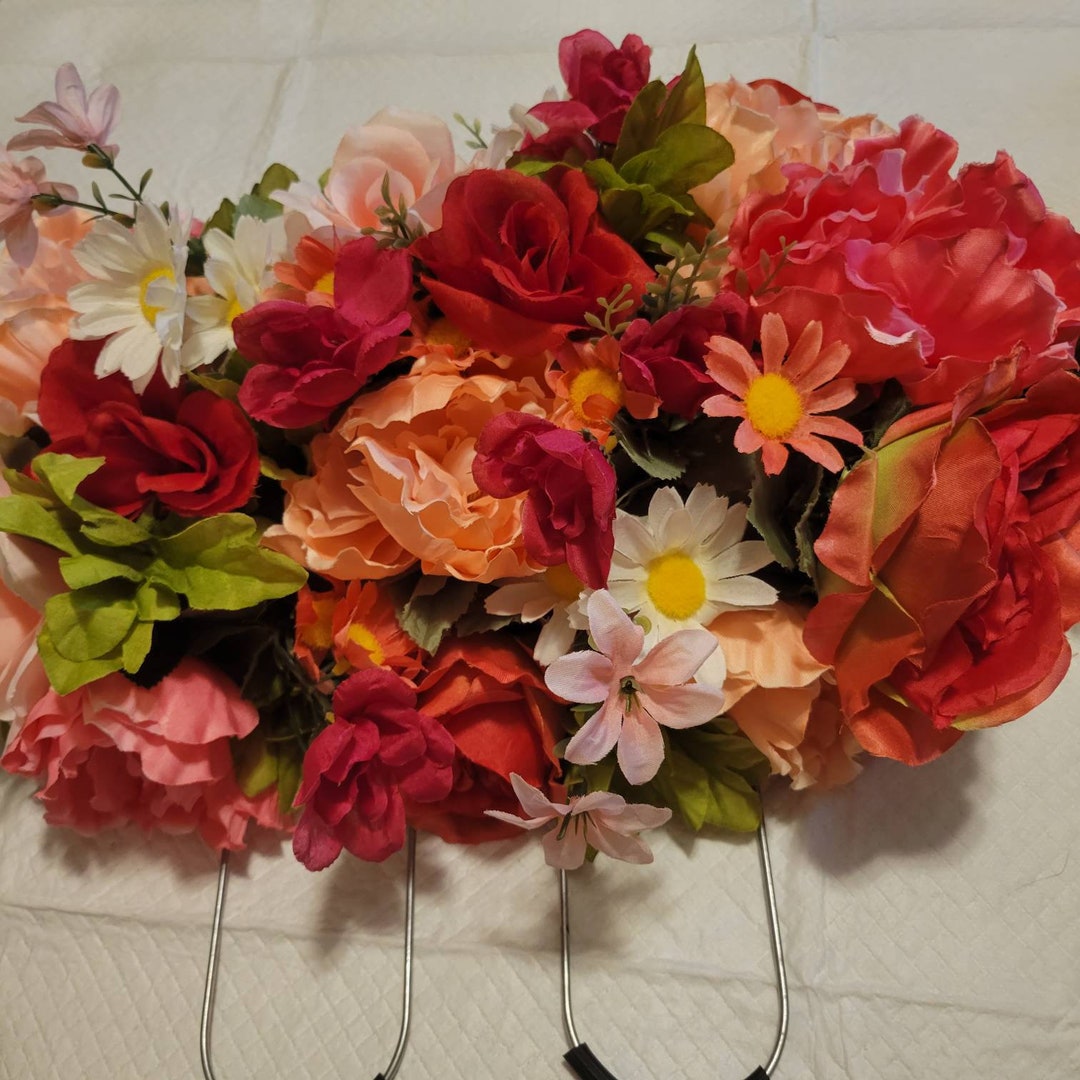 Tombstone Marker, Headstone Grave Saddle, Memorial Day Grave Decoration