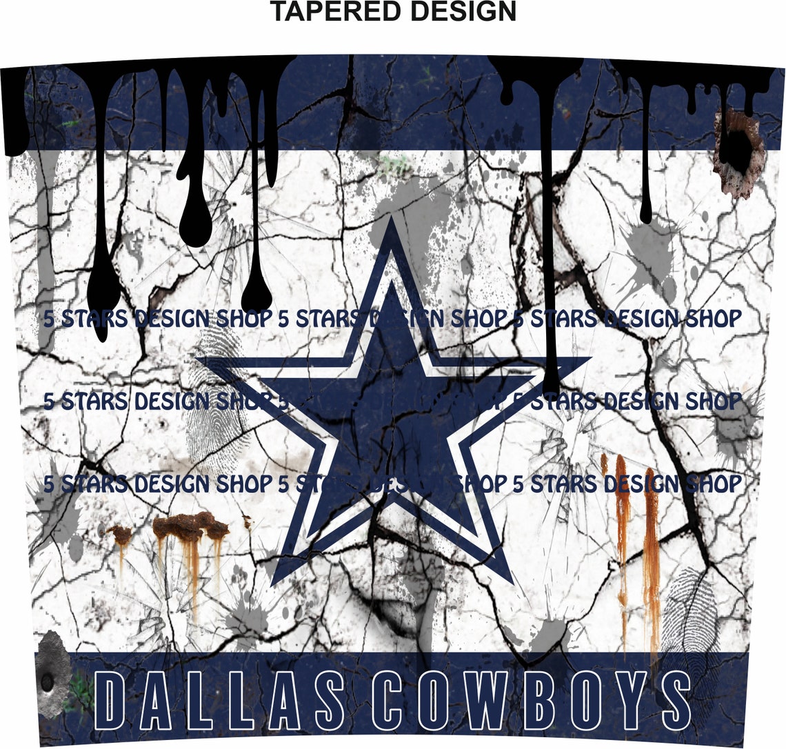 20 oz Skinny Tumbler Design Sublimation Dallas Cowboys Png Etsy