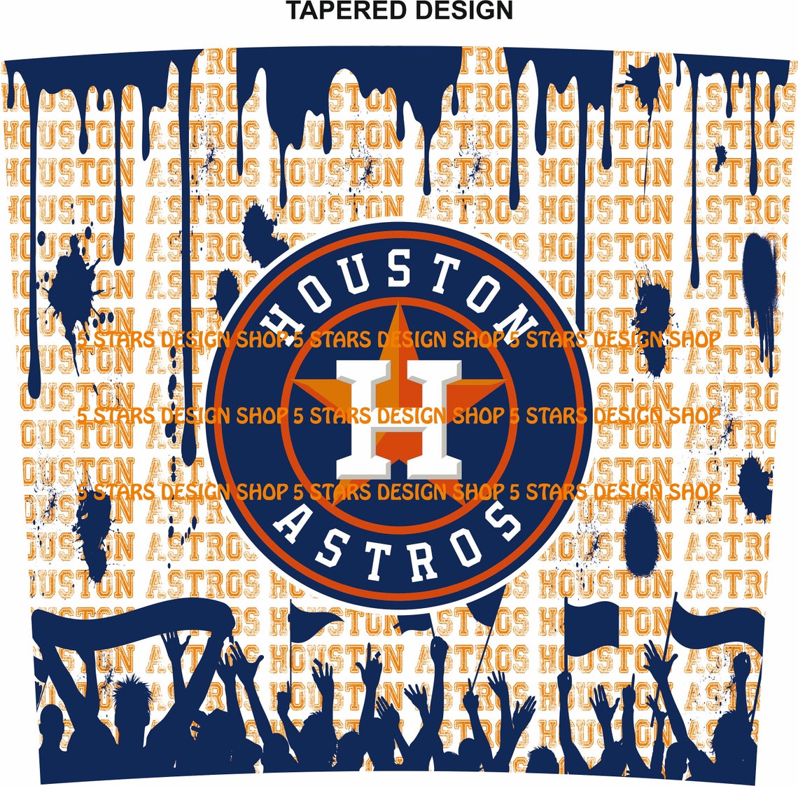 Astros Tumbler Design Astro Png Straight Tapered Template For | Etsy
